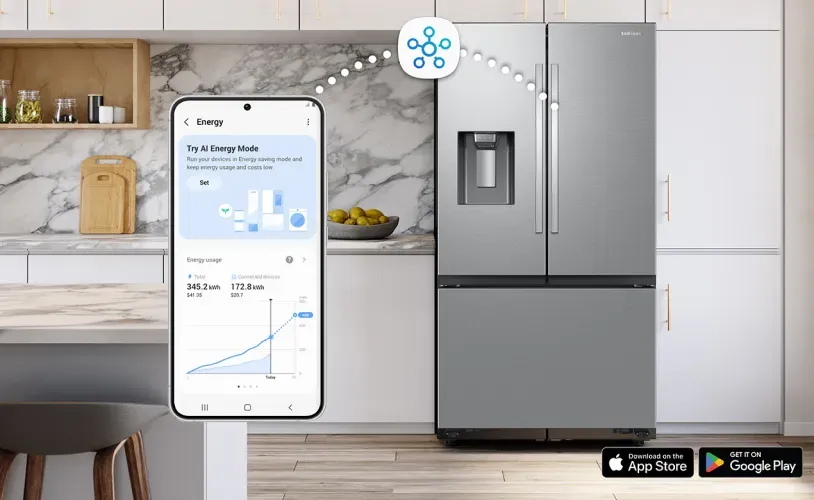 samsung-smart-refrigerator-RF32CG5400-stainless-steel